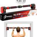 Pull Up Bar for Doorway - Adjustable Doorway Pull Up Bar 30-40 Inches with Digital Rep Counter, Workout Timer & Level - Door Pull Up Bar & Chin Up Bar for Door Frame, Supports 330 lbs, No Screws (For Strong Doorframes)