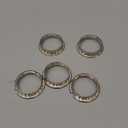 PATIKIL G9 Light Socket Rings, 5 Pack Shade Holder Adapter Alloy Ring Converter Light Holder for 1-1/16" Diameter Table Floor Lamp, Silver Tone