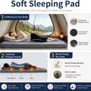 CYMULA Memory Foam Camping Mattress Pad,Sleeping Pad for Camping,Non-Slip Bottom Floor Car Mattress Bed with Retaining Portable Roll up Mattress Pad Mat for Travel Truck Guest Bed Tent, Size: Twin XL:80*38*3