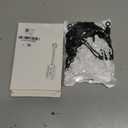 Nuanchu 40 Pcs Silicone Cable Ties Reusable Holder Adjustable Straps Multipurpose Charging Cable Organizer for Fastening Charging Cords Wires(4.17 Inch,Black, White)