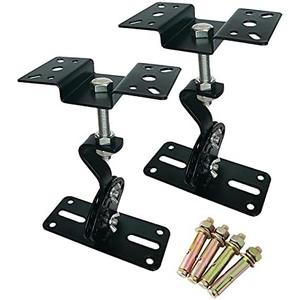 Howonder Ceiling Speaker Mount,Swivel & Tilt, Speaker Ceiling Mount Bracket Compatible with Most 8" 10" 12" 15" Speakers,Hold up to 100lbs,SPS-506D (2 Packs Black)