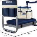 Aimerla K5 Foldable Kneeler Seat - Heavy Duty (Detachable Cloud Kneeler Pad) - Garden Stool - 2 Large Tool Bags - Portable Bench for Indoor & Outdoor