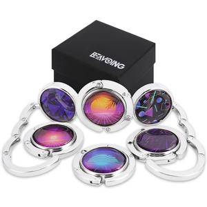 Purse Hook for Table, Set of 6 Purse Hanger Foldable Purse Holder Womens Bag Purse Hook for Purse