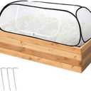 45" x 22" x 16" Pop Up Winter Garden Rows Plant Covers, Raised Garden Beds Vegetable Rows Cold-proof Plant Protector, Freeze Protection Raised Bed Cover Accelerator for Snow Frost Protection