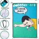 Funny Golf Towel, Printed Golf Towels for Golf Bags with Clip, Golf Gift for Men Husband Boyfriend Dad, Birthday Gifts for Fan - Go Home Ball