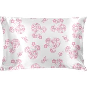 Jay Franco Satin Pillowcase - Standard Size 20x30 Inch Silky Soft Premium Pillow Cover, White - Minnie Mouse