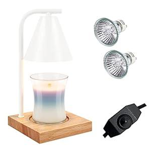 Candle Warmer Lamp with Timer 2PC, for Women Candle Warmer, House Warming Gifts New Home Decor Wax Melt
(Square White)