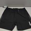 Men's Athletic Shorts Quick Dry Workout Shorts 5" Lightweight Hiking Linerless (X-Large, Black)