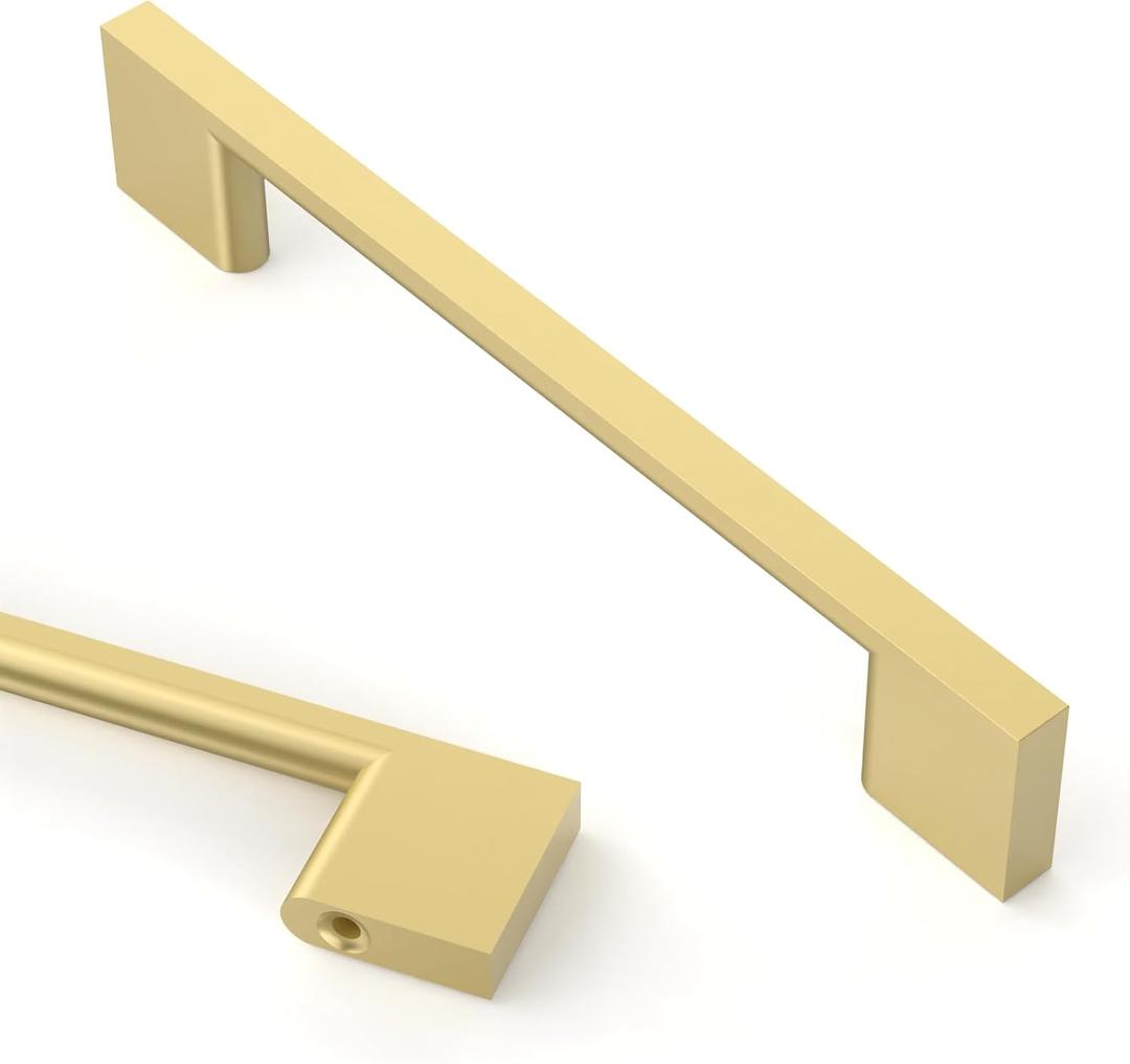 Asidrama 10 Pack 5 Inch(128mm) Matte Black Kitchen Cabinet Handles, Cabinet Pulls Kitchen Cabinet Hardware for Cupboard Drawer Pulls