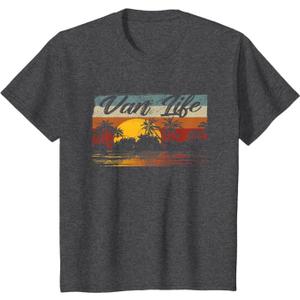 Retro Vintage Van Life is The Real Adventure T-Shirt Youth M