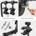 JOYTUTUS Compact & Lightweight 2-Bike Hitch Bike Rack, 150 LBS Capacity for Car SUV Truck with 1/2 Receiver, Easy Install Tilting Folding Anti-Wobble Bike Carrier, Fits Most Wheelbases (Max 53'')
