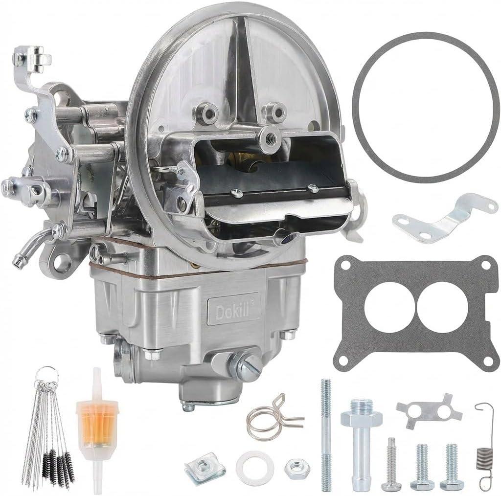 0-4412S 2 Barrel Carburetor 500 CFM Manual Choke Replacement for Holley 2300 2BBL Carb Compatible with Ford F100 F250 Bronco Mustang Jeep CJ5 CJ7 J10 GMC Dodge V8 Engines