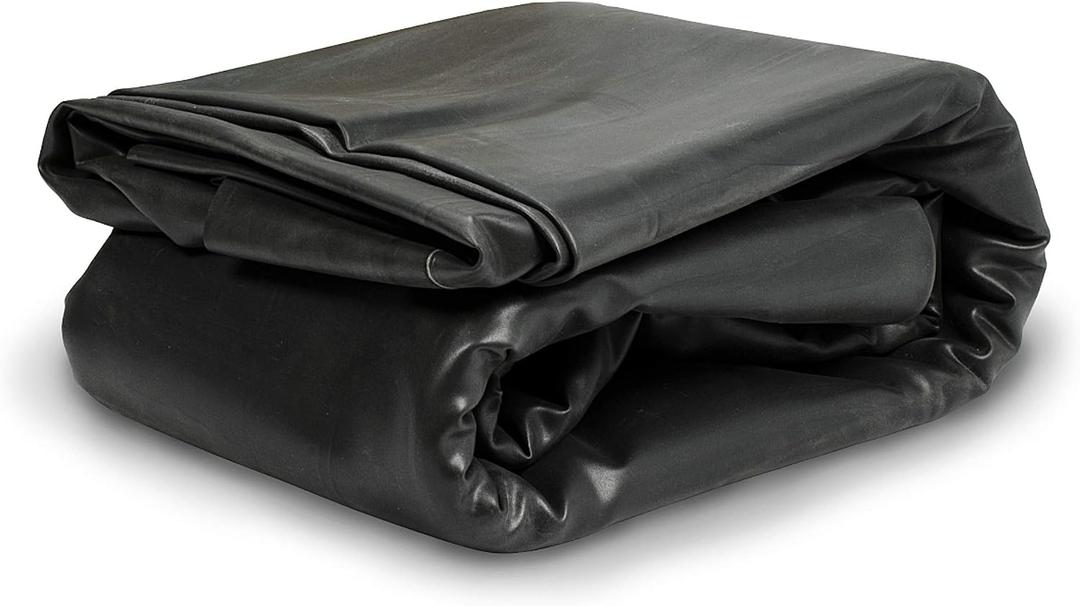 Aquascape PRO Grade 45 MIL EPDM Fish-Safe Pond and Fountain Liner, 12-ft x 10-ft, 120 sq ft, Black