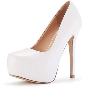 DREAM PAIRS Women's Swan-30 High Heel Platform Dress Pump Shoes (7)