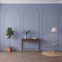Colingmill 3 Set 32 x 78 Inch Arch Wall Molding Kit Peel Stick Arch Premade Accent Wainscoting Panel Wall Panel Decor Pre Cut Trim Kit for Home Walls Molding DIY Living Room Decor (Stylish Style)