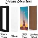 11x17 Picture Frame Set of 5, Black Photo Frames High Transparent Wall Gallery Desktop Horizontal Vertical for Canvas Collage Photo Poster Certificate 11 x 17 inches