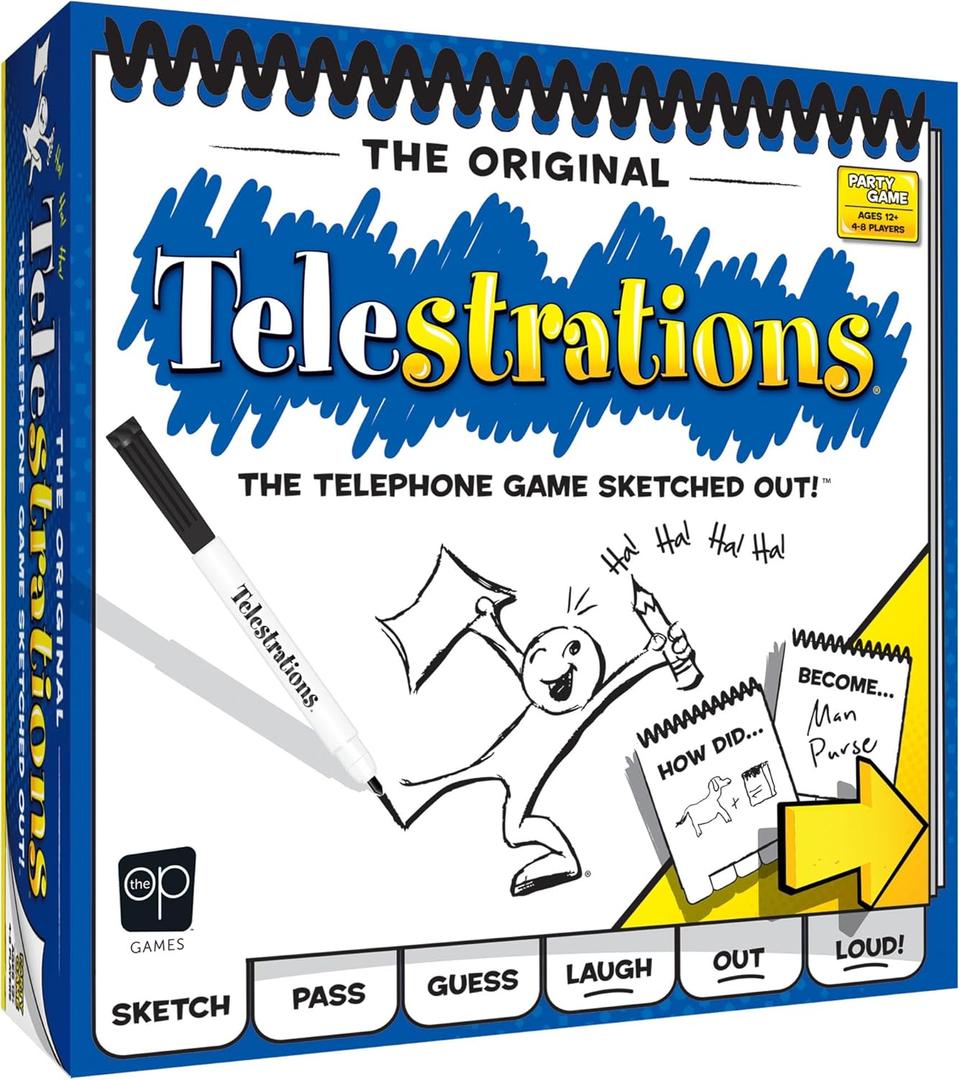 Telestrations Original 4-8 Player | Family Board Game | A Fun Game for Kids and Adults | Game Night Just Got Better | The Telephone Game Sketched Out | Ages 12+