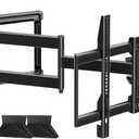 HCMOUNTING Corner TV Wall Mount Long Arm TV Bracket for 32-80 Inch TVs,Pre-Assembled Full Motion TV Mount with 30.12" Extension & Swivel Articulating Arm & Tilt,Max VESA 600x400mm,Holds up to 110 lbs