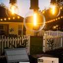 Zuske Solar String Lights Outdoor Waterproof 150FT with USB Port and 73 Shatterproof G40 Bulbs(3 Spare), LED Solar Powered Patio Lights for Outside, Porch, Backyard, Gazebo, Garden(Warm White)