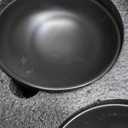 Ceramic Raised Cat Bowls, Elevated Tilted Cat Food and Water Bowls Set, Porcelain Stress Free Pet Feeder Dish for Cats and Small Dogs, Dishwasher and Microwave Safe, Set of 2(Black)