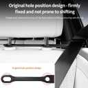 Car Seat Belt Fixer Adjustable Seat Belt Position Holder for Car Interior Prevent Neck Chafing Noise Reduction Seat Belt Organizer Clip for Comfortable Driving (Black 1 Pair)