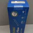 Ultra Thin Flat Pillows for Sleeping,Cooling Slim Memory Foam Pillow 2.75 in Height Ultra Thin Pillow,Low Profile Sleeper Pillows for Stomach Sleeper for Neck and Back Support Stomach Sleeping Pillow (Blue)