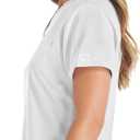 Dickies Women's Scrub Top V-Neck Top with 2 Pockets, Moisture Wicking and 360° Stretch Fabric - DK615 (White, XL)