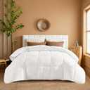YnM Weighted Blanket King/CA King 40lbs, The Extra Heavy Oversized Weighted Comforter, Warm & Fluffy Throw (White, 40lbs, 104" Lx90 W)