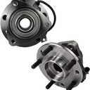 Autoround 513124 4WD Pair Front Wheel Hub and Bearing Assembly Fit for 4x4 Chevy S10, Blazer, GMC Jimmy, Sonoma, Oldsmobile Bravada, Isuzu Hombre 5 Lug w/ABS Set of 2