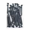 35pcs 1-1/2 inches Black Wood Screws,Wood Screws for Drywall,Phillips Drive Self Tapping Dry Wall Screws