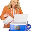 Brace Direct Blue Ice Cold Therapy Machine  Cryotherapy for Pain Relief  Ice Machine for Knee After Surgery, Back, Shoulder, Hip, and Ankle  Cold Compression for Arthritis and Post-Surgery Relief