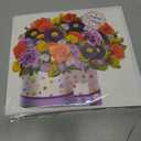 2 x Birthday Cards, Happy Birthday Cards with Music & Lights, Daisy and Yellow Rose, 10 Inch Life Sized Forever Flower Bouquet Greeting Card Gifts for Wife Women Mom Grandma Sister