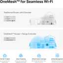 TP-Link RE815X AX5400 WiFi 6 Range Extender w/Ethernet Port | 5.4 Gbps Tri-Band Wireless Repeater Amplifier | Up to 2800 Sq. Ft., 96 Devices | Internet Signal Booster | 160 MHz | APP Setup | OneMesh