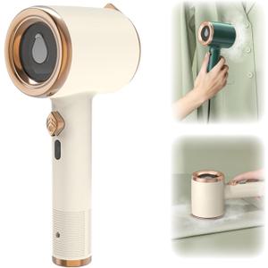 Portable Mini Ironing Machine, Travel Mini Steam Iron, Handheld Mini Ironing Machine for Clothes, Fast Preheating Steam Dry Ironing for Home and Travel (Beige)