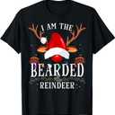I Am The Bearded Reindeer Christmas Family T-Shirt, XL