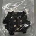 Crampons Ice Cleats for Shoes and Boots, Traction Cleats Ice Snow Grips with 10 Stainless Steel Spikes, Winter Outdoor Anti-Slip Crampon for Walking, Fishing, Climbing and Hiking (Medium)