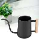 1 Litre Watering Can: Indoor Watering Can Black Stainless Steel Watering Can Watering Can Small Long Spout Watering Can for Outdoor Plants, Succulents Garden Watering Can, Potted Plants Indoor