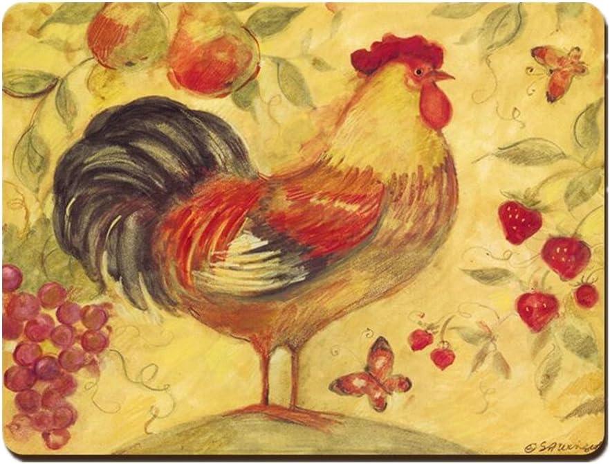 Cork Hardboard Placemat, Kitchen Table Insulation Plate Pad Bowl Mat Coaster Western Tableware Mat 2PCS for Home - 40 x 30 cm (15.7 X 11.8 Inch)