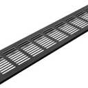 Vent Systems 15.75 x 3.15 (Outer Size) Rectangular Door Vent - Brown Aluminum Vent Cover Toe Kick Vent Cover - HVAC for Home Cabinet Vent - Intake/Exhaust Door Return Air Vent