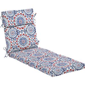 Arden Outdoor Chaise Cushion, 22 x 77, Rain-Proof, Fade Resistant Clark Blue