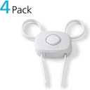 Safety 1st OutSmart Flex Lock, White, 4 Pack