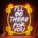 Friends TV Show Neon Signs, Monica's Door Neon Lights, Friends gifts I'll Be There for You Neon Sign for Wall Decor Dimmable LED Neon Signs for Birthday Gifts Party Day Decor 17 * 13 inch