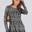 ANRABESS Women's Long Sleeve Maxi Dress, Button Down, A-Line Fit & Flare Flowy, Fall Casual Work Vacation Long Dresses (XL)