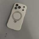 GolbinBox for iPhone 17 Pro Max Case for Women,[Compatible with Magsafe][360 Spin Magnetic Stand][Cute Wave Edge][Military-Grade Protection] Translucent Matte Phone Case for iPhone 17 Pro Max,Stone