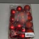 Red Christmas Balls Ornaments for Xmas Tree, 30Pcs 60mm Shatterproof Christmas Tree Decorations, 2.36" Hanging Balls Christmas Baubles, Xmas Ball Decorations Set, Christmas Tree Baubles Garland Decor