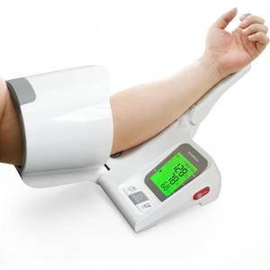 Automatic Upper Arm Blood Pressure Monitor for Home Use, One-Button Operation, with Auto-Fit Arm Barrel BP Machine Fits Multiple Arm Sizes 7.1''-16.5'' for 2 Users, Store 99 Readings