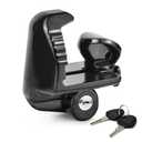 HZEL Trailer Hitch Lock with Two Keys, Heavy Duty Adjustable Trailer Coupler Lock Fits 1-7/ 8", 2", and 2-5/ 16", Anti-Theft Tongue Hitches, Universal for RVs Sedans Campers (Black)