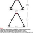 Adjustable Height Hitch Mount Stabilizer Series Steel Receiver Hitch Stand RV 5TH Wheel Accessories Universal Fit 2" Receiver 16.93-27.55 Inch