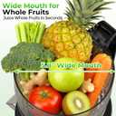 Godspeeds Juicer Machines with 5.8" Large Feed Chute, Slow Masticating Cold Press Juicer for Whole Fruits & Vegetables, Easy to Clean Design, High Juice Yield Home Juicer for Daily Wellness