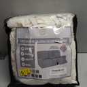 KinCam Loveseat Recliner Covers with Middle Console Slipcover, Recliner Sofa Covers 2 Seat Couch Cover Stripe Jacquard Furniture Protector Covers with Elastic Bottom for Kids, Pets (Vanilla)